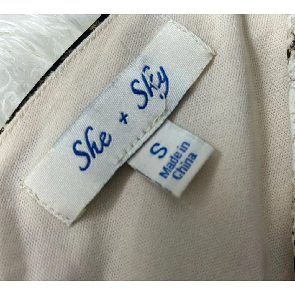 She +Sky Sleeveless Snakeskin Print Dress - Picture 5 of 7